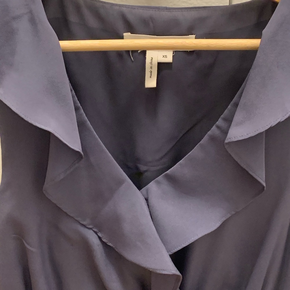 Bcbgeneration Mini Flutter Purple Grey Dress In Xs - image 2